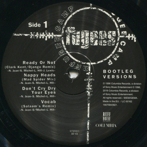 Fugees - Bootleg Versions (2018) [1LP]