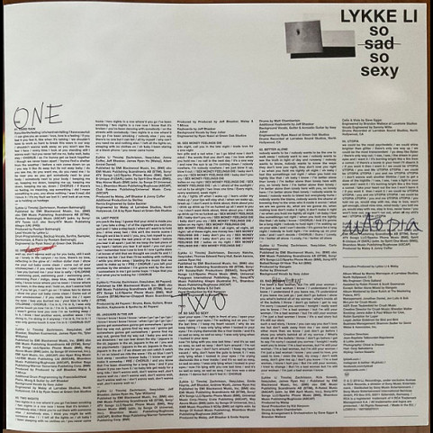Lykke Li - So Sad So Sexy (2018) [1LP]