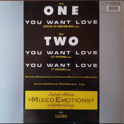 Mixed Emotions - You Want Love (Maria, Maria...) (Special Re-Emotion-Mix) (1987) [12"]