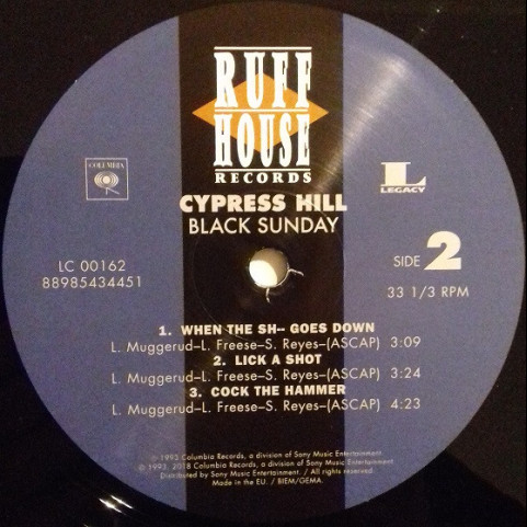Cypress Hill - Black Sunday (2018) [2LP] 180g
