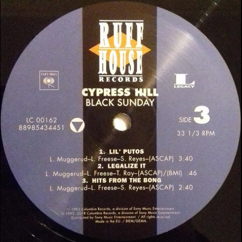 Cypress Hill - Black Sunday (2018) [2LP] 180g