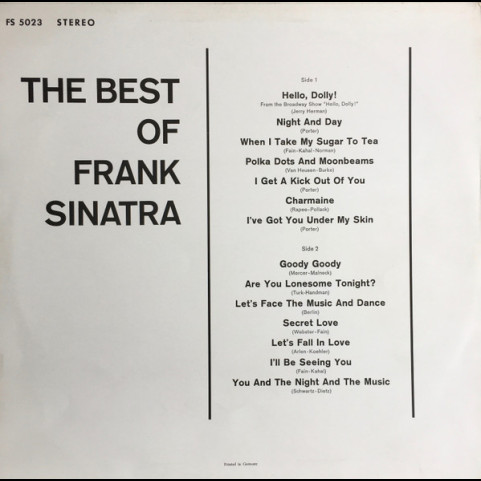 Frank Sinatra - 25 Years Of Sinatra - The Best Of Frank Sinatra (1967) [1LP]