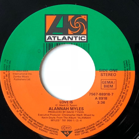 Alannah Myles - Love Is (1990) [7"]