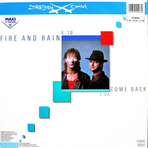 Dresden China - Fire And Rain (1985) [12"]