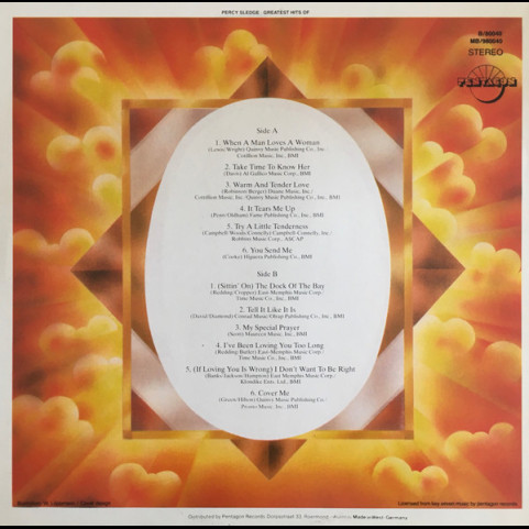 Percy Sledge - Greatest Hits Of Percy Sledge [1LP]