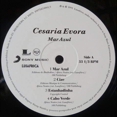 Cesaria Evora - Mar Azul (2018) [1LP]