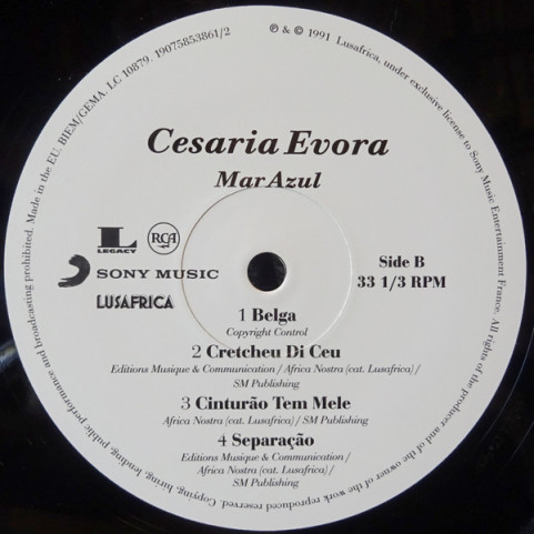 Cesaria Evora - Mar Azul (2018) [1LP]