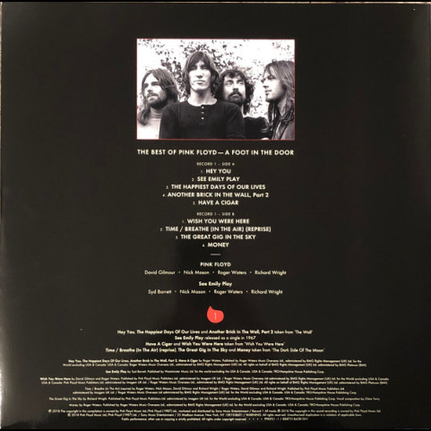 Pink Floyd - A Foot In The Door (The Best Of Pink Floyd) (2018) [2LP] 180g