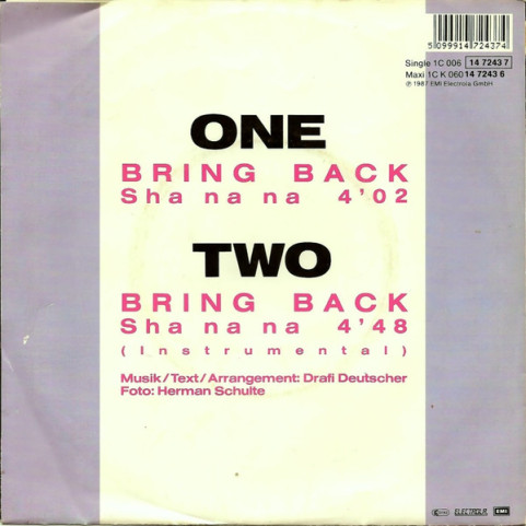 Mixed Emotions - Bring Back (Sha Na Na) (1987) [7"]