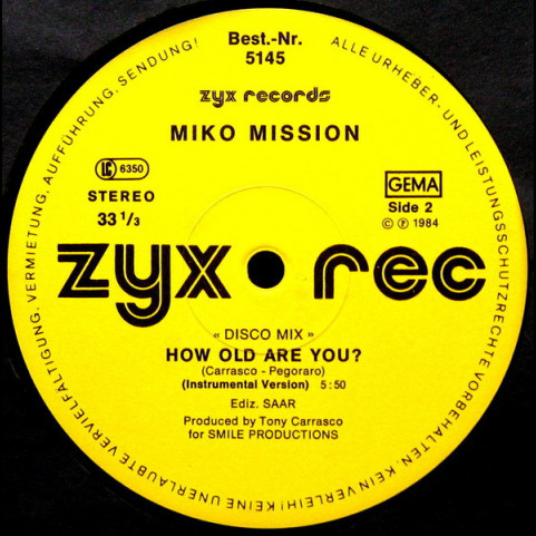 Miko Mission - How Old Are You? (1984) [12"]