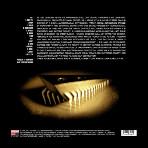 System Of A Down - System Of A Down (2018) [1LP]