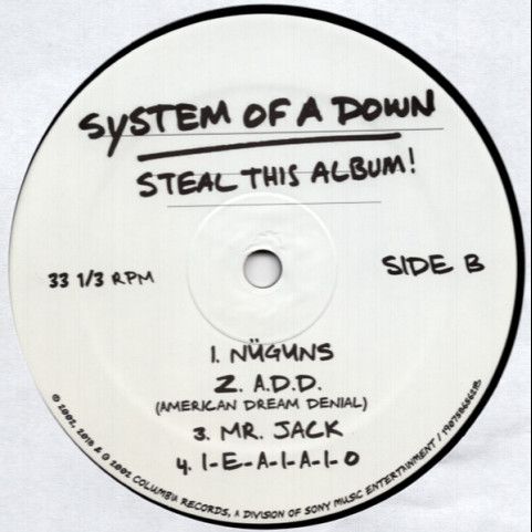 System Of A Down - Steal This Album! (2018) [2LP]