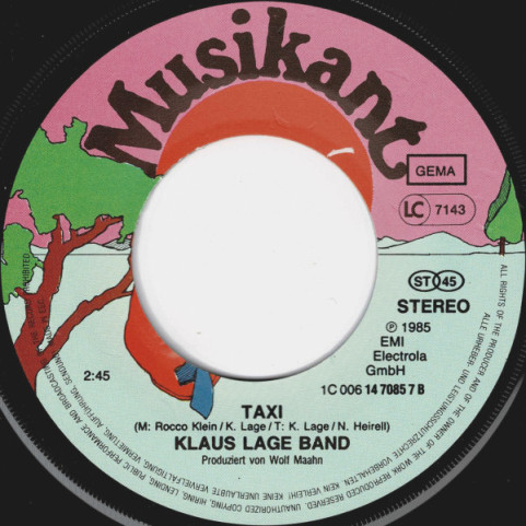 Klaus Lage Band - Faust Auf Faust (Schimanski) (1985) [7"]