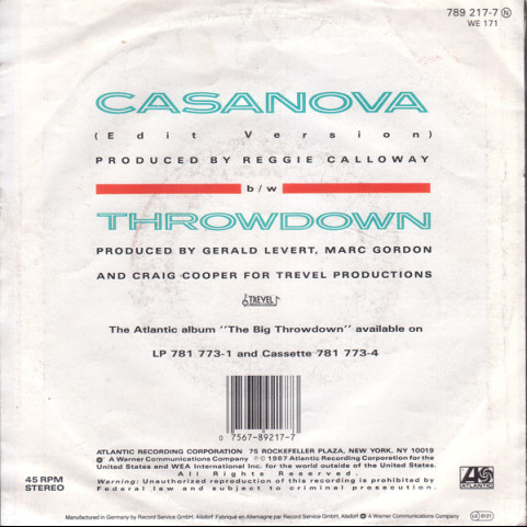 LeVert - Casanova (1987) [7"]
