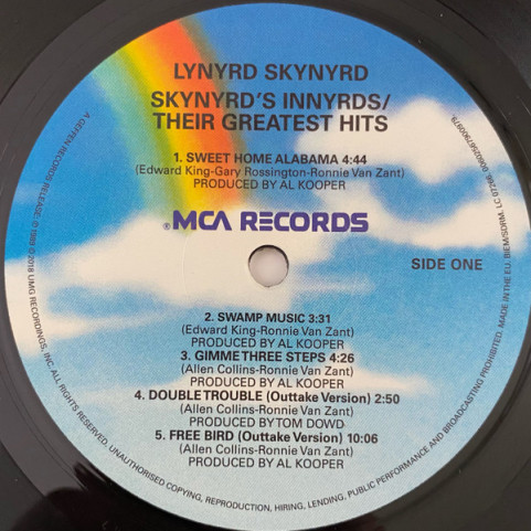 Lynyrd Skynyrd - Skynyrd's Innyrds / Their Greatest Hits (2018) [1LP] 180g