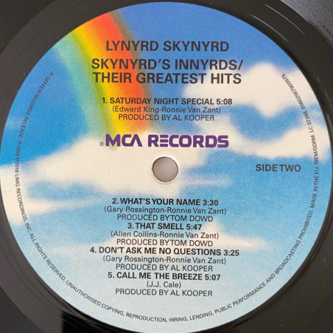 Lynyrd Skynyrd - Skynyrd's Innyrds / Their Greatest Hits (2018) [1LP] 180g