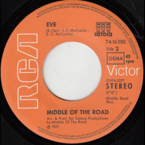 Middle Of The Road - Yellow Boomerang (1973) [7"]