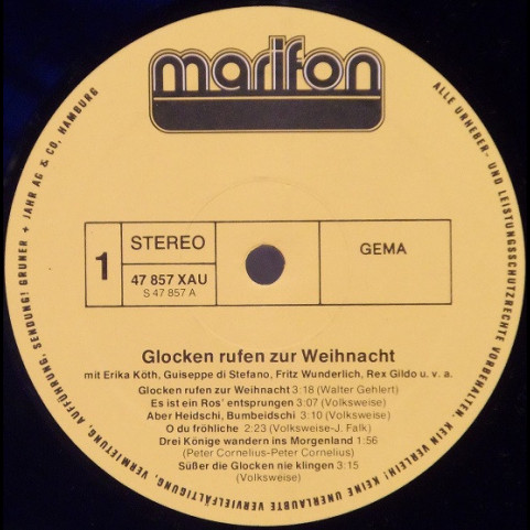 Various - Glocken Rufen Zur Weihnacht (1978) [1LP]
