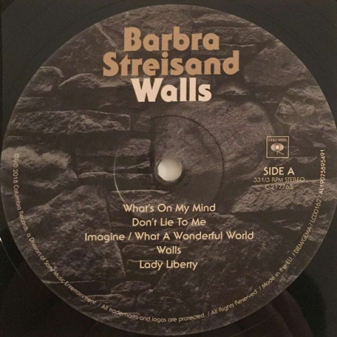 Barbra Streisand - Walls (2018) [1LP]