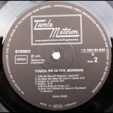 Diana Ross - Touch Me In The Morning (1973) [1LP]