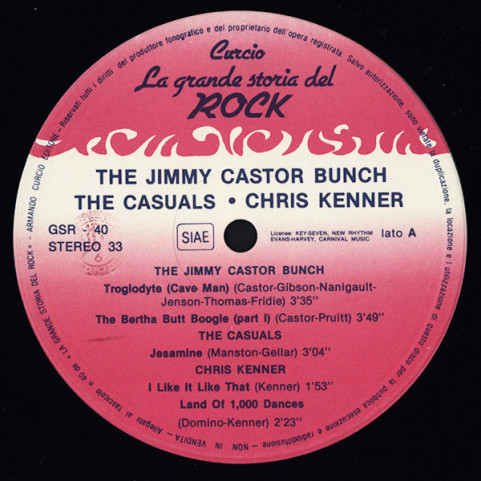 Jimmy Castor Bunch, The / Casuals, The / Chris Kenner / Manhattans - The Jimmy Castor Bunch / The Casuals / Chris Kenner / The Manhattans (1982) [1LP]