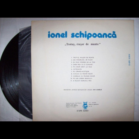Ionel Schipoancă - Trotuș, Rîușor De Munte (1983) [1LP]