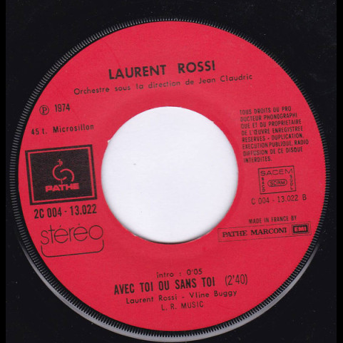 Laurent Rossi - Jolie Baby Blue (1974) [7"]