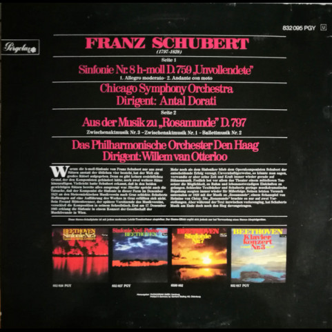 Franz Schubert - Unvollendete / Musik Zu Franz Schubert - Unvollendete / Musik Zu