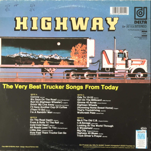 Various - Highway - The Very Best Trucker Songs From Today (1984) [2LP]
