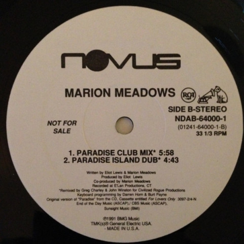 Marion Meadows - Paradise (1991) [12"]