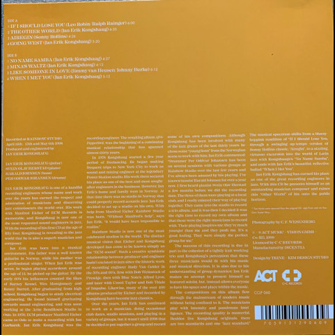 Jan Erik Kongshaug, Svein Olav Herstad / Harald Johnsen / Per Oddvar Johansen - The Other World (2019) [1LP]