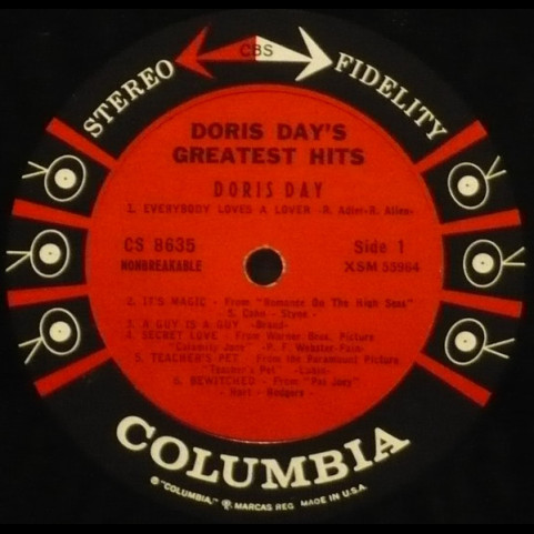 Doris Day - Doris Day's Greatest Hits (1958) [1LP]