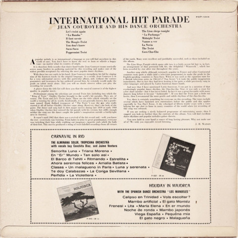 Jean Couroyer Et Son Orchestre - International Hit Parade [1LP]