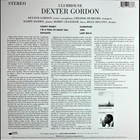 Dexter Gordon - Clubhouse (2019) [1LP] 180g