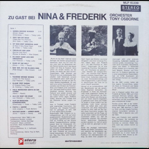 Nina & Frederik - Zu Gast Bei Nina & Frederik (1968) [1LP]