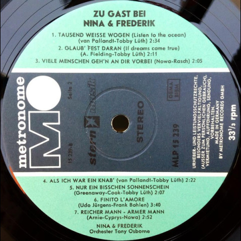 Nina & Frederik - Zu Gast Bei Nina & Frederik (1968) [1LP]