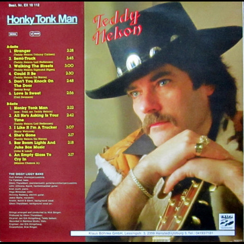 Teddy Nelson - Honky Tonk Man (1987) [1LP]