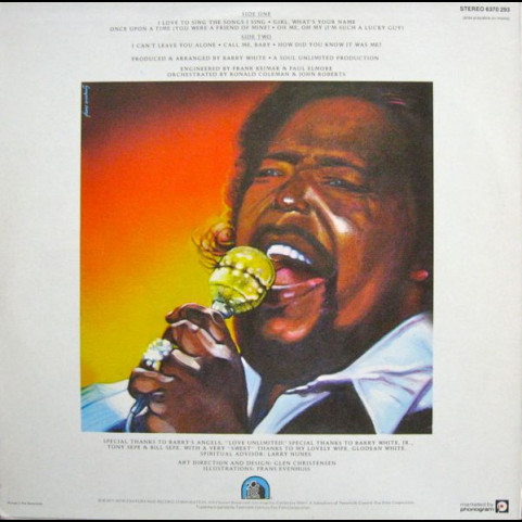 Barry White - I Love To Sing The Songs I Sing (1979) [1LP]