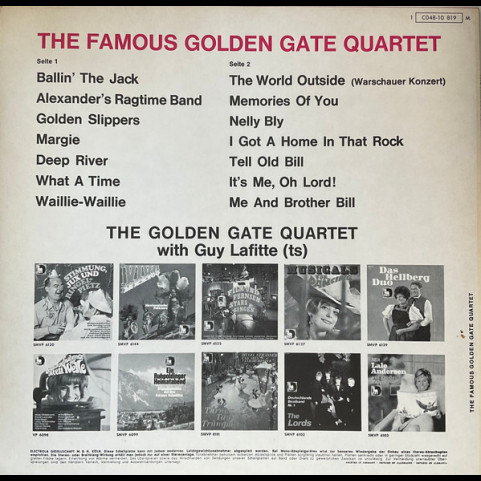 Golden Gate Quartet, The With Guy Lafitte - The Famous Golden Gate Quartet [1LP]