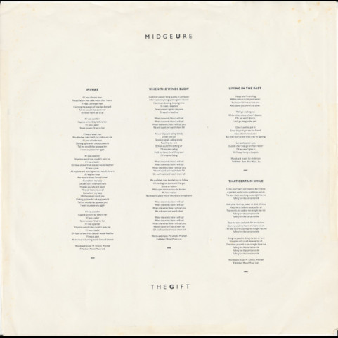 Midge Ure - The Gift (1985) [1LP]