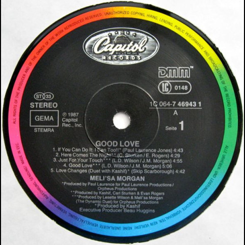 Meli'sa Morgan - Good Love (1987) [1LP]
