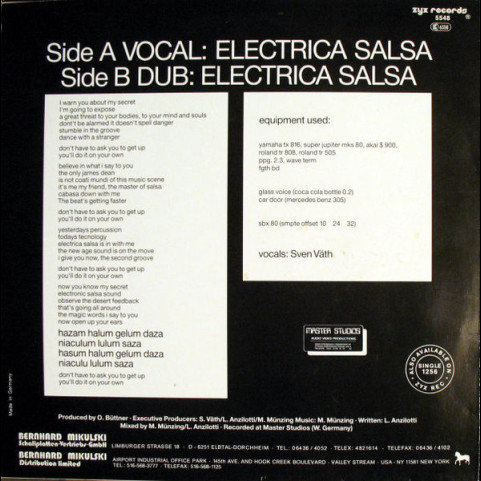 Off - Electrica Salsa (Baba Baba) (1986) [12"]