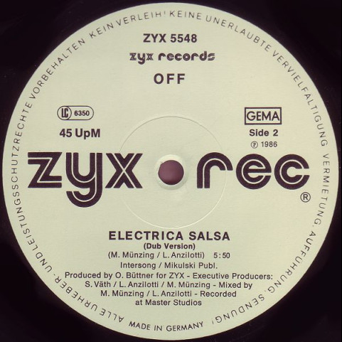 Off - Electrica Salsa (Baba Baba) (1986) [12"]