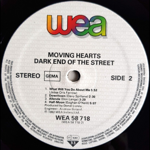 Moving Hearts - Dark End Of The Street (1982) [1LP]