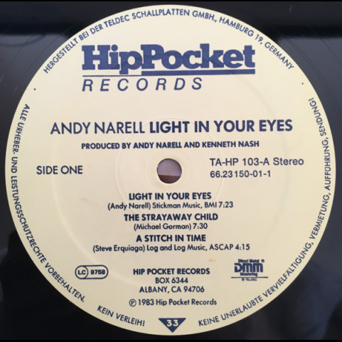 Andy Narell - Light In Your Eyes (1983) [1LP]