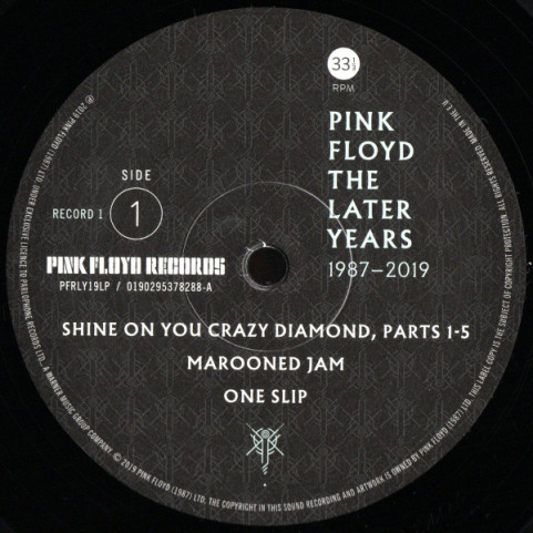 Pink Floyd - The Later Years 1987-2019 (2019) [2LP] 180g