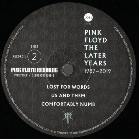 Pink Floyd - The Later Years 1987-2019 (2019) [2LP] 180g