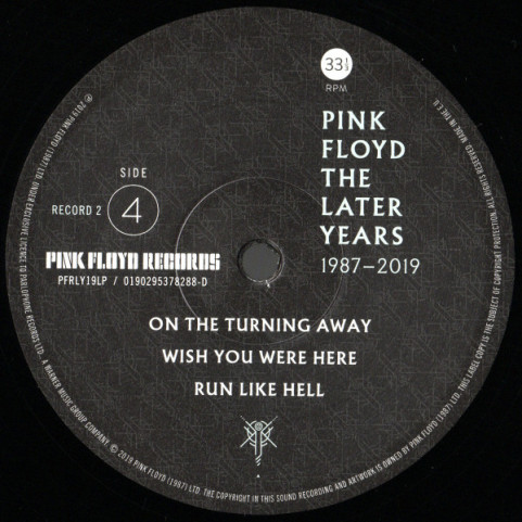 Pink Floyd - The Later Years 1987-2019 (2019) [2LP] 180g