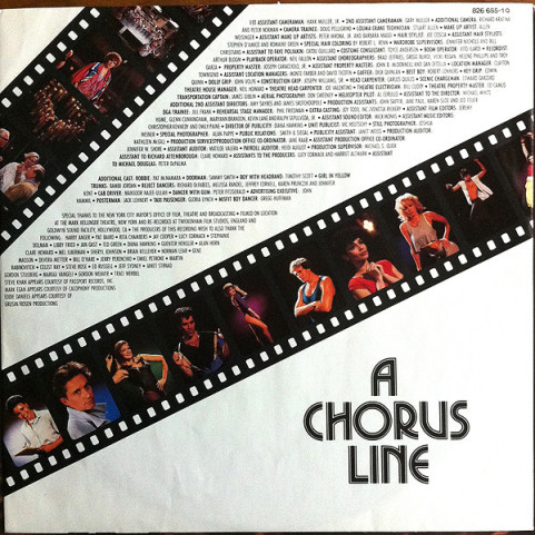 Various - A Chorus Line - Original Motion Picture Soundtrack (1985) [1LP]