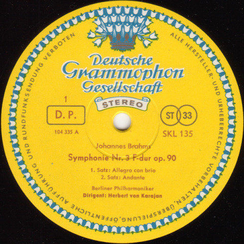 Johannes Brahms - Berliner Philharmoniker, Herbert von Karajan - The Four Symphonies (1965) [1LP] BOXSET